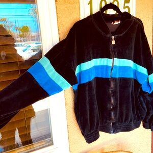 1980s Vintage Designer Givenchy Track Suit Medium Gym jacket Lounge sea foam